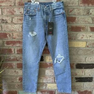 Levi's 501 skinny high rise jeans